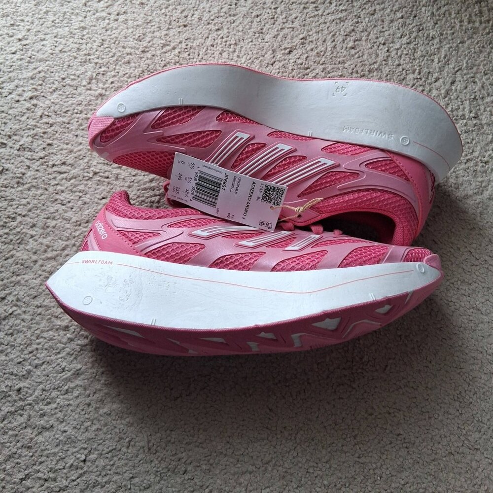 Adidas Adizero Aruku J Big Kids Bliss Pink Running Shoes JP6867 Sz 6